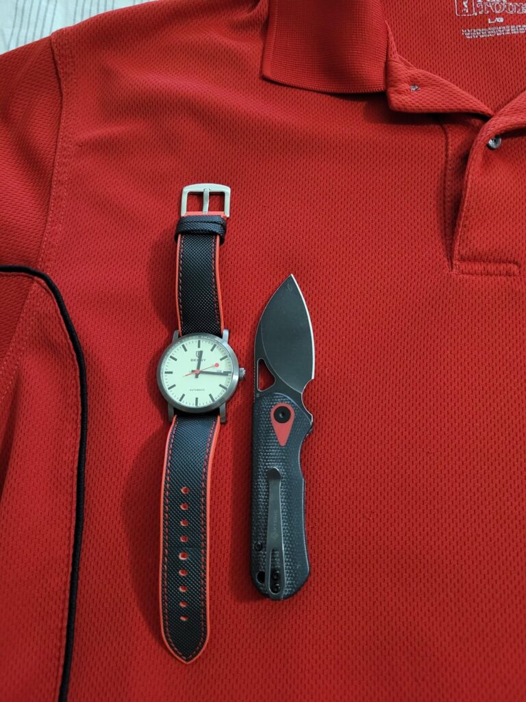 For Tuesday. Berny full lume watch and Xtouc Seed knife