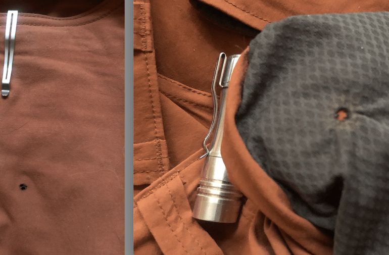 How to prevent pocket burns from a KR1AA.. Use Eneloop ;-)