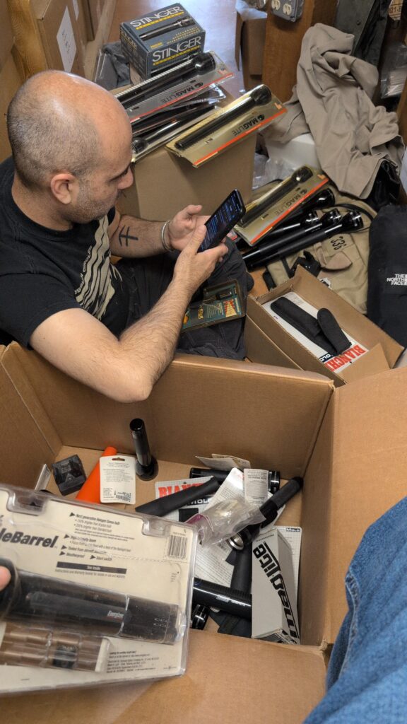 When a flashlight collector passes...
