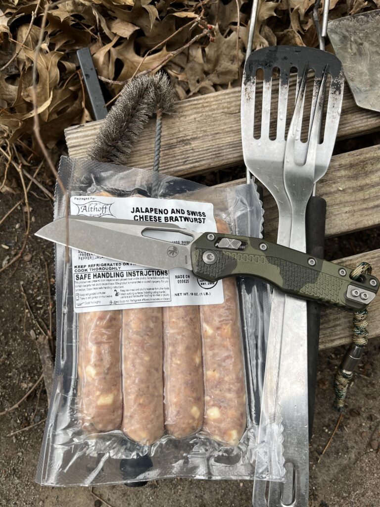 For the “must use” crew, grilling brats with help from my MSI.