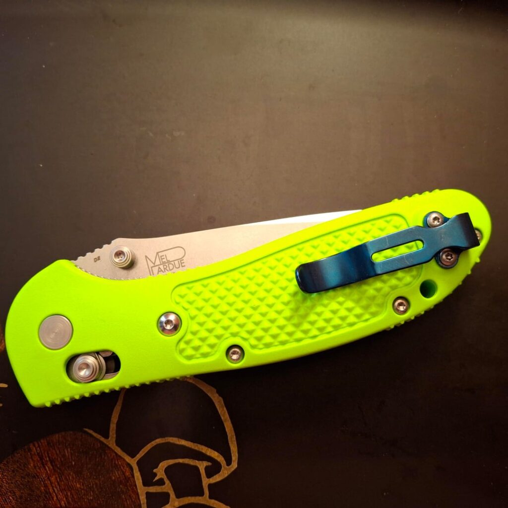 Just got a Griptilian. It came with the silver clip but I'm going with the blue (for now)
