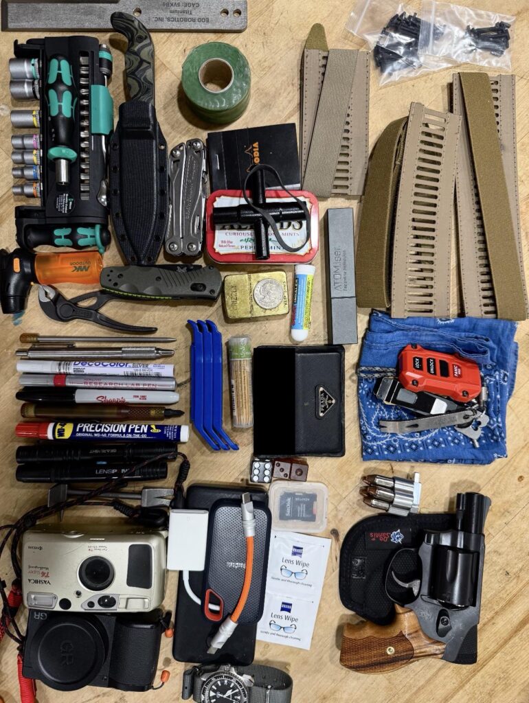 Summer pocket / bag reorganizing