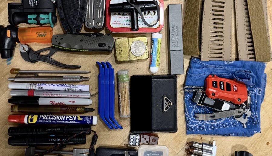 Summer pocket / bag reorganizing