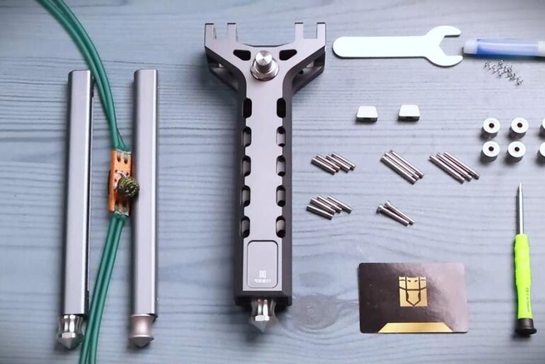 Finally perfected the auto-feeding mechanism. My patented CNC slingshot build disassembled.