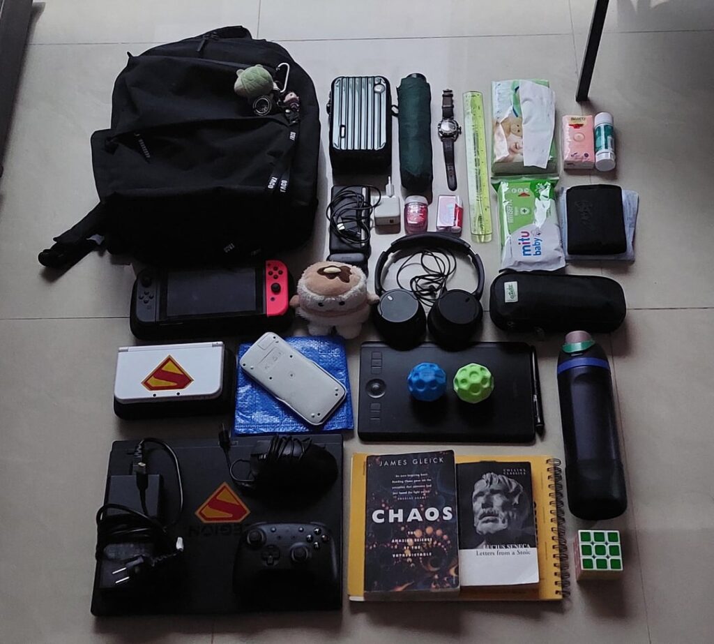 A Psychology Student's Bag