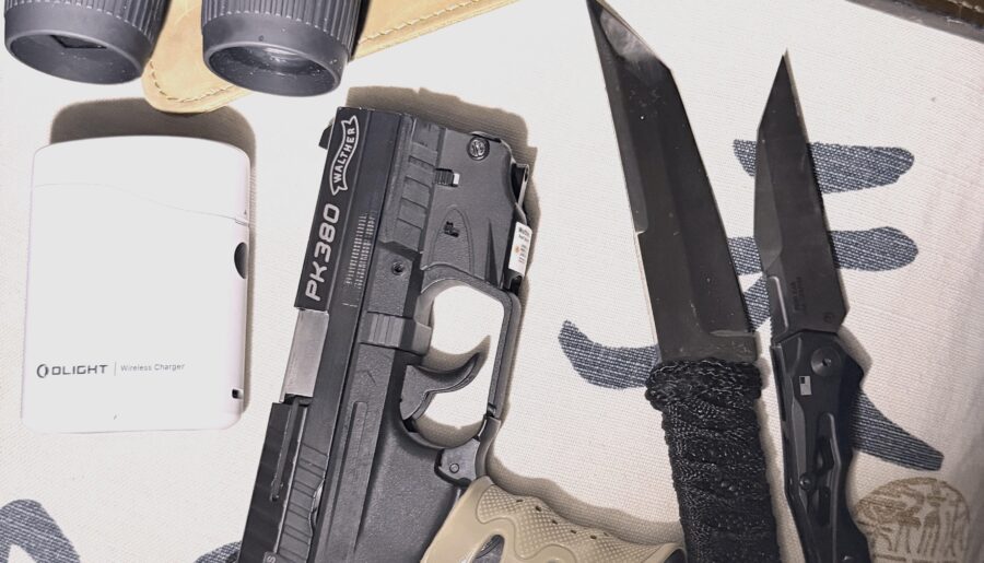 Someone or something was bumping around outside and woke me up