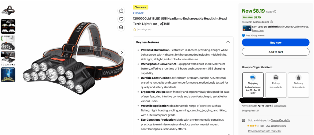 Saw this bad mf'er being sold on the Wally World app.