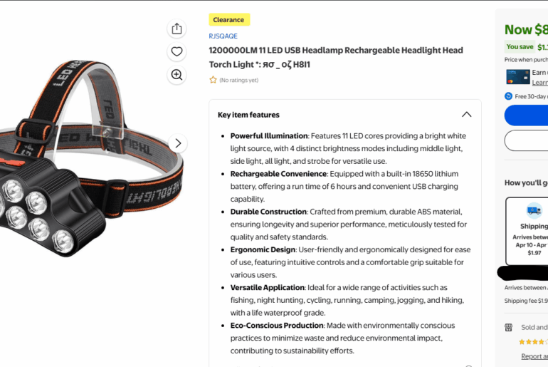 Saw this bad mf'er being sold on the Wally World app.