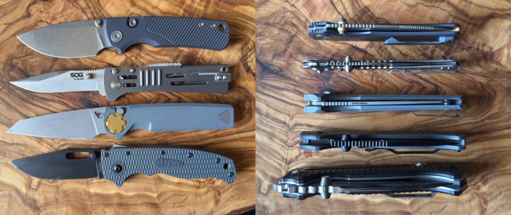 NKD - Vosteed Porcupine TiSlim. Compared with some of my other similarly priced knives.