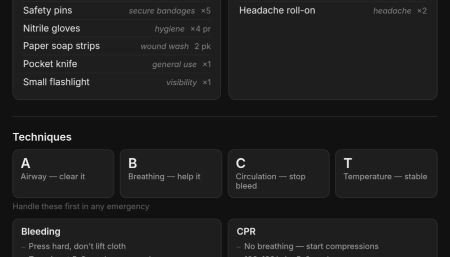 Please everyone, carry an everyday first aid kit ( In EDC ) !