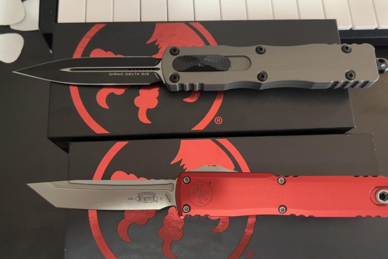 My first MicroTech knives.