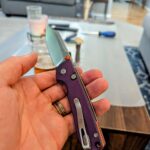 It took me exactly 0.3 seconds after opening the box to realize I'm a moron for ordering a white knife, so I made it not white.