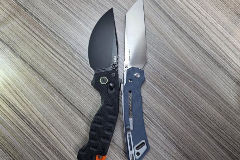 Do you think Civivi Buster FG is self-conscious about his tiny thumb studs? Especially when he's in the same room as big baller Doubletap?