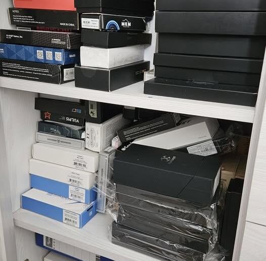 How do you store boxes from your knives?