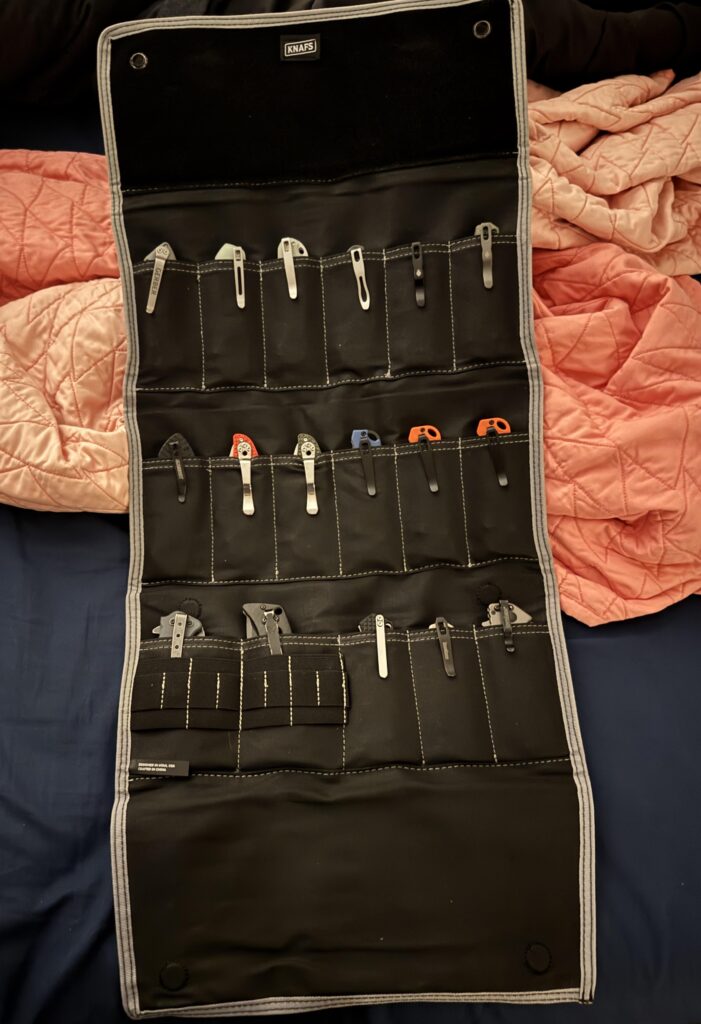Vacation knife roll.