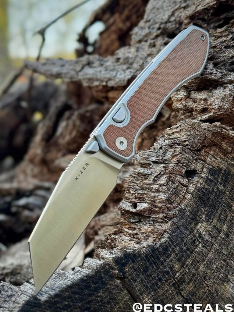 Kizer Wharning S45VN/Aluminum & micarta