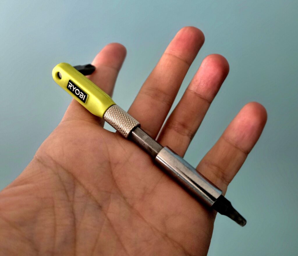 Don't sleep on the Ryobi doorknob installation driver