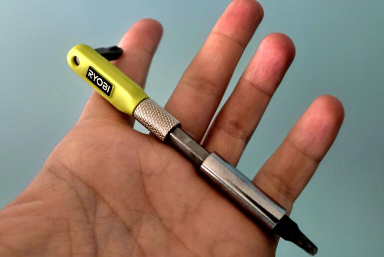 Don't sleep on the Ryobi doorknob installation driver