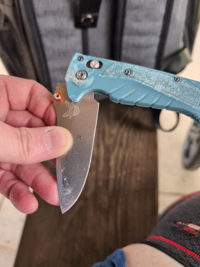 After a 2 month wait this road knife is mine.