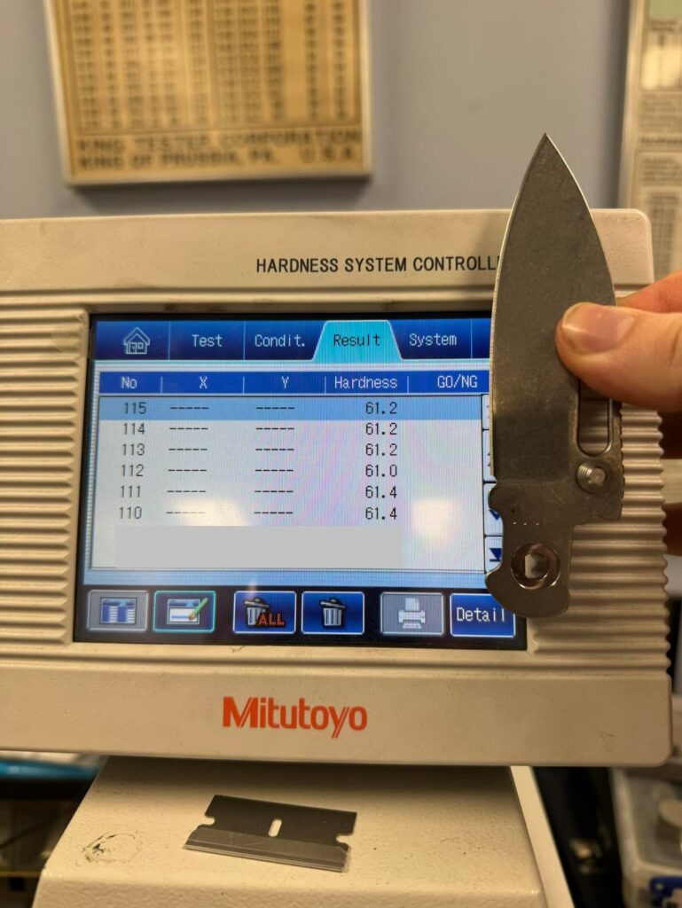 Easter Rockwell Hardness Results!