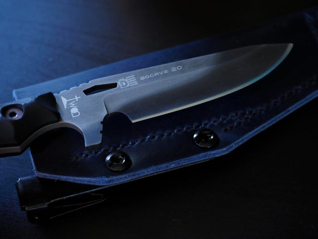 My First Two - TB-Outdoor S-Neck and Dawson Knives Outcast. Also, my first DIY Sheath.