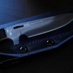 My First Two - TB-Outdoor S-Neck and Dawson Knives Outcast. Also, my first DIY Sheath.