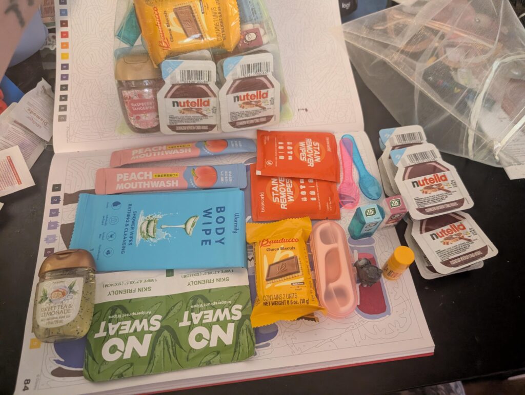 What's in the goodie bag for my flight crew next week