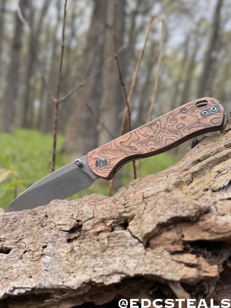 QSP Ferret Nitro-V/Copper Foil Carbon Fiber. One of my favorite budget knives lately. $55 out the door