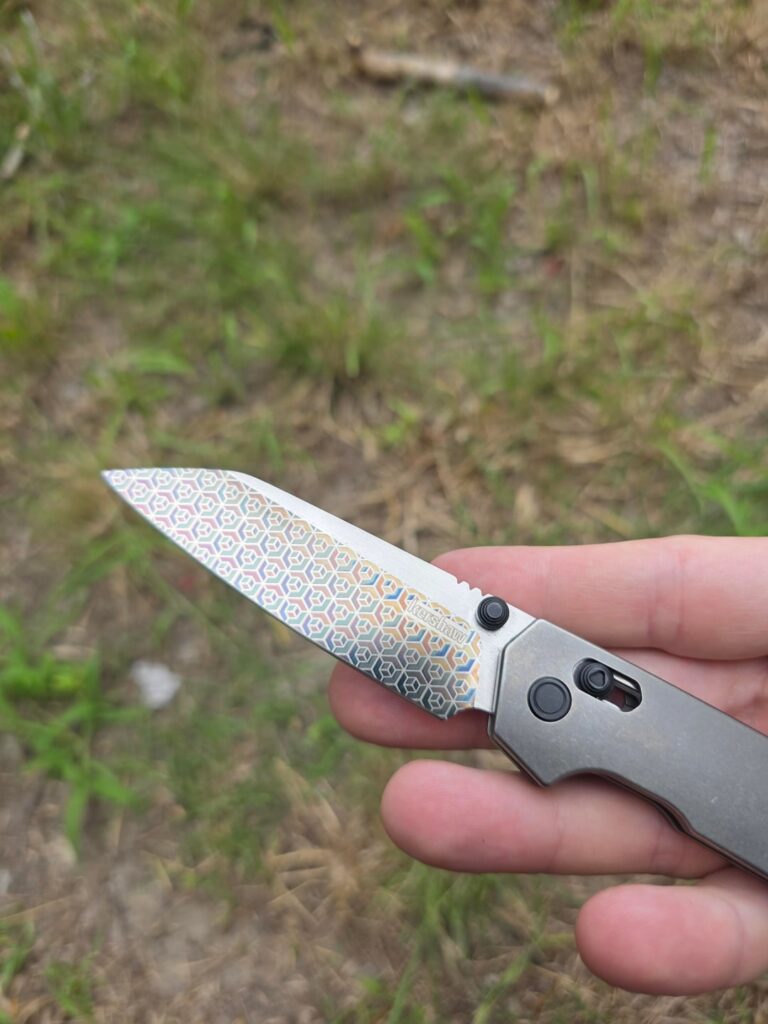 Engraved Kershaw Iridium Titanium