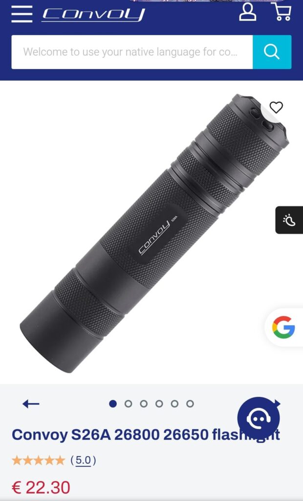 Me parece interesante esta linterna con el led lhp73b