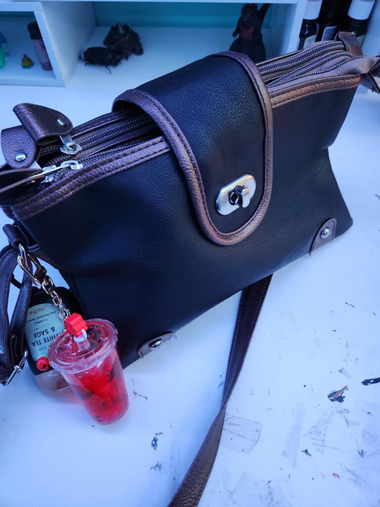 New bag, what does it say?