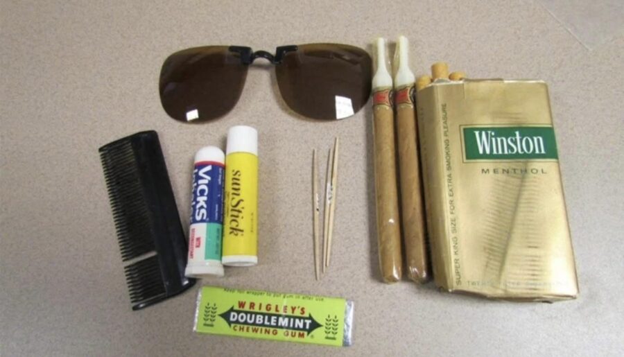 Items found in Lyndon B Johnsons pockets before he passed away from a heart attack (1973)