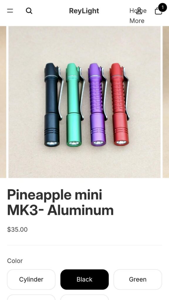 Small aaa high cri flashlight