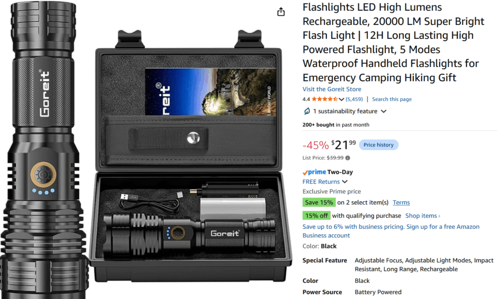 Need some help finding a suitable flashlight.