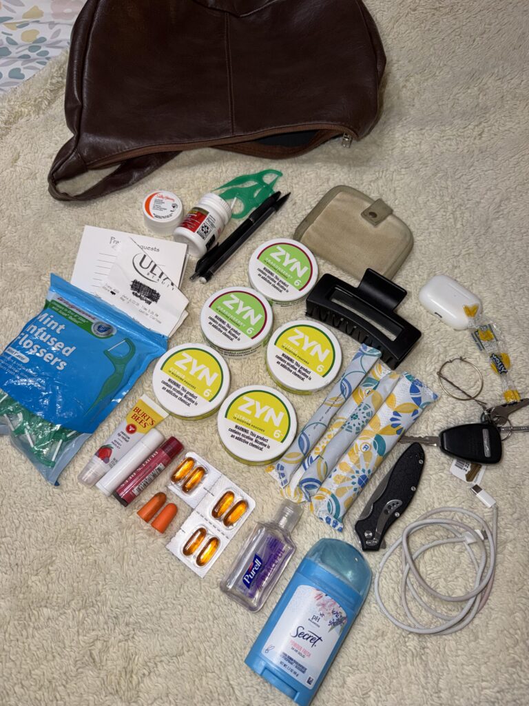 Curious what my purse contents say about me