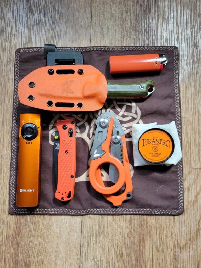 Sigh. Honey, I know I said you could have the orange stuff. But I'm carrying my fiddle today, which means rosin, so... Grab something else from the draw.