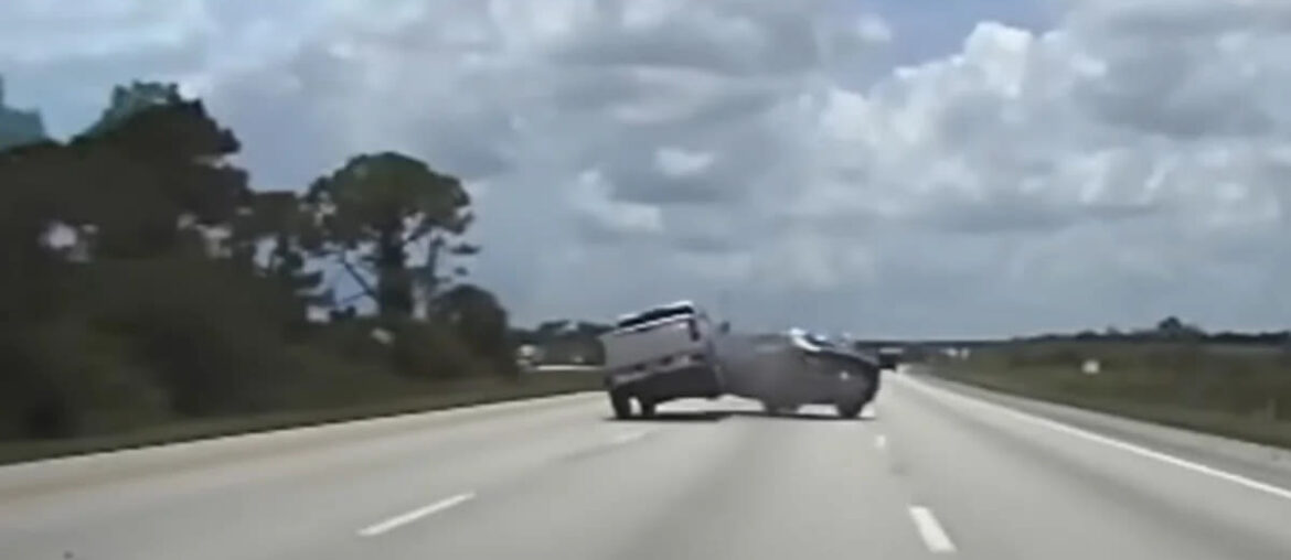 Watch: Silverado Driver PITs Florida Tropper