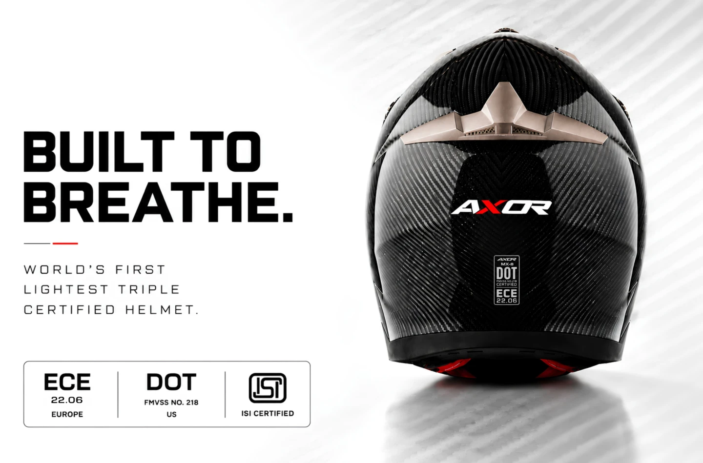 Read the fine print: Lightest off-road helmet with triple certification