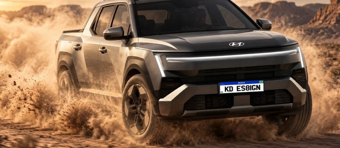 2028 Hyundai Santa Cruz rendering by KDesign AG
