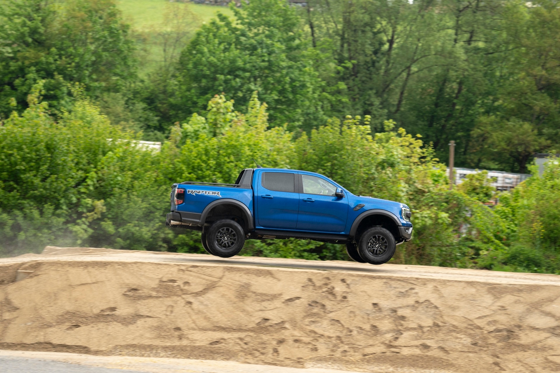 Ranger Raptor off road at speed