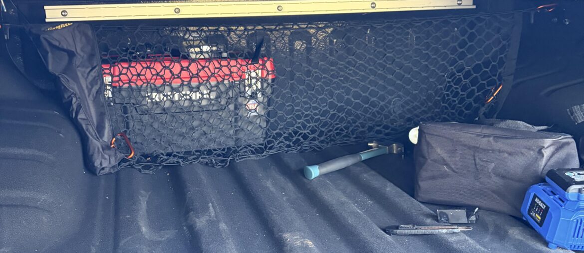 Securing cargo net?